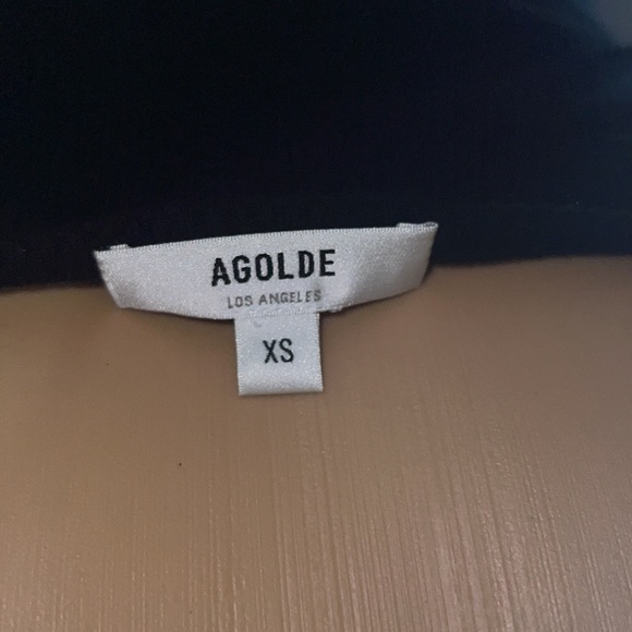 Never worn Agolde LOLA GATHERED FRONT TANK BLACK - Picture 4 of 4